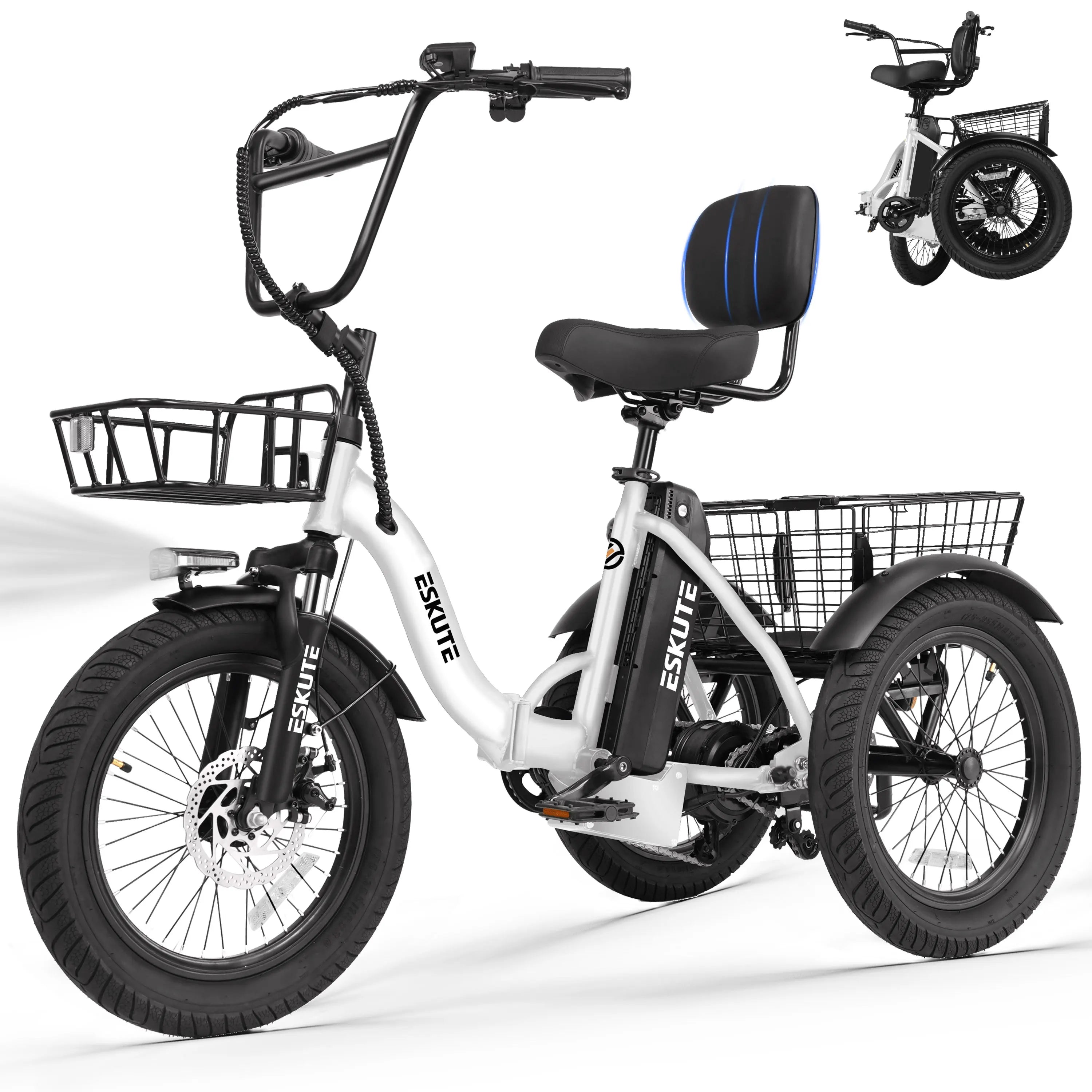 T300 Electric Bicycle Trike for Adults