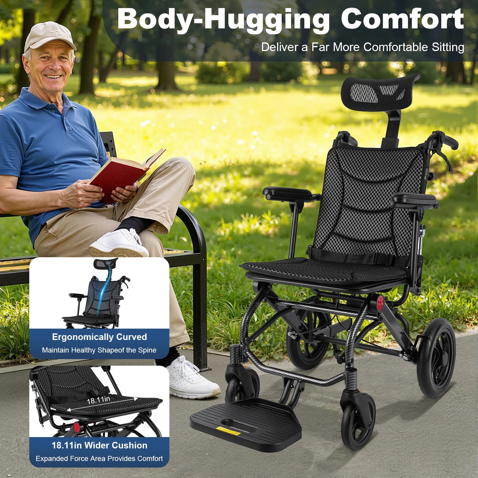 Foldable Reclining Wheelchair