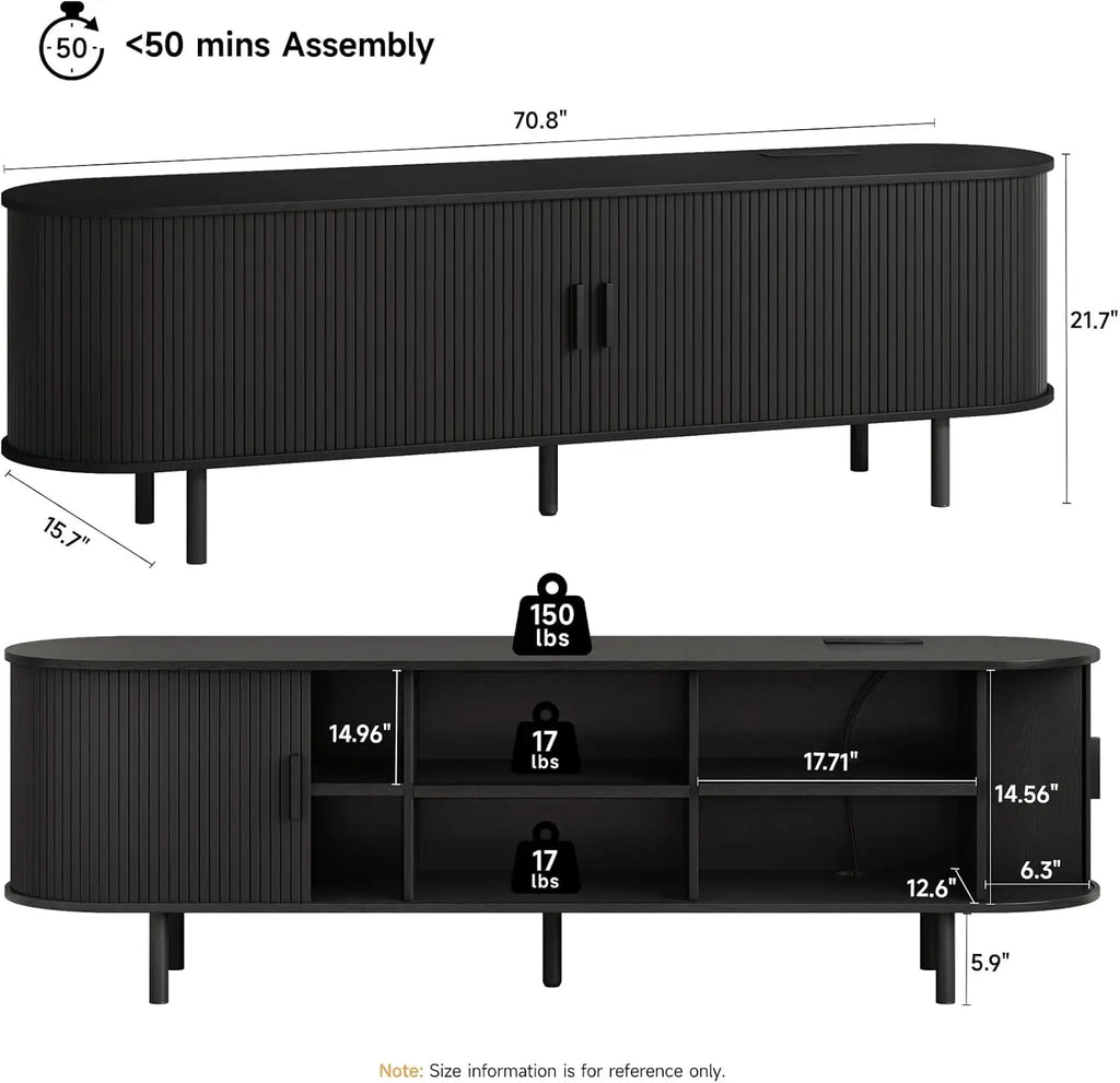 TV Stand with Power Outlet for TVs