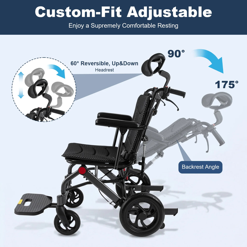 Foldable Reclining Wheelchair
