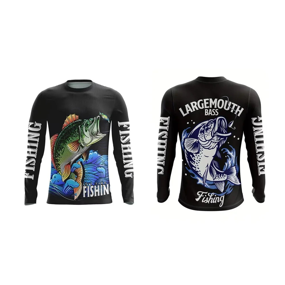 Mens Fishing Long Sleeve T-Shirt