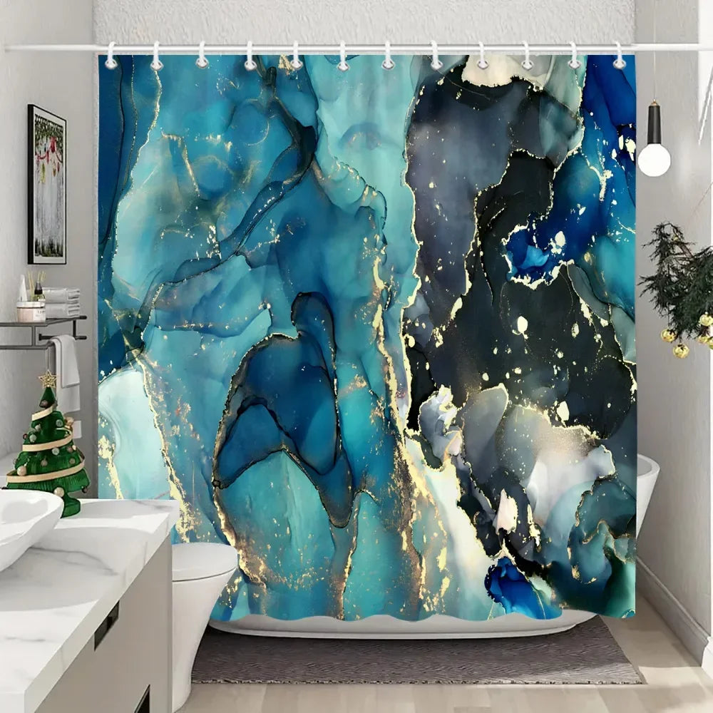 Fabric Washable Shower Curtain