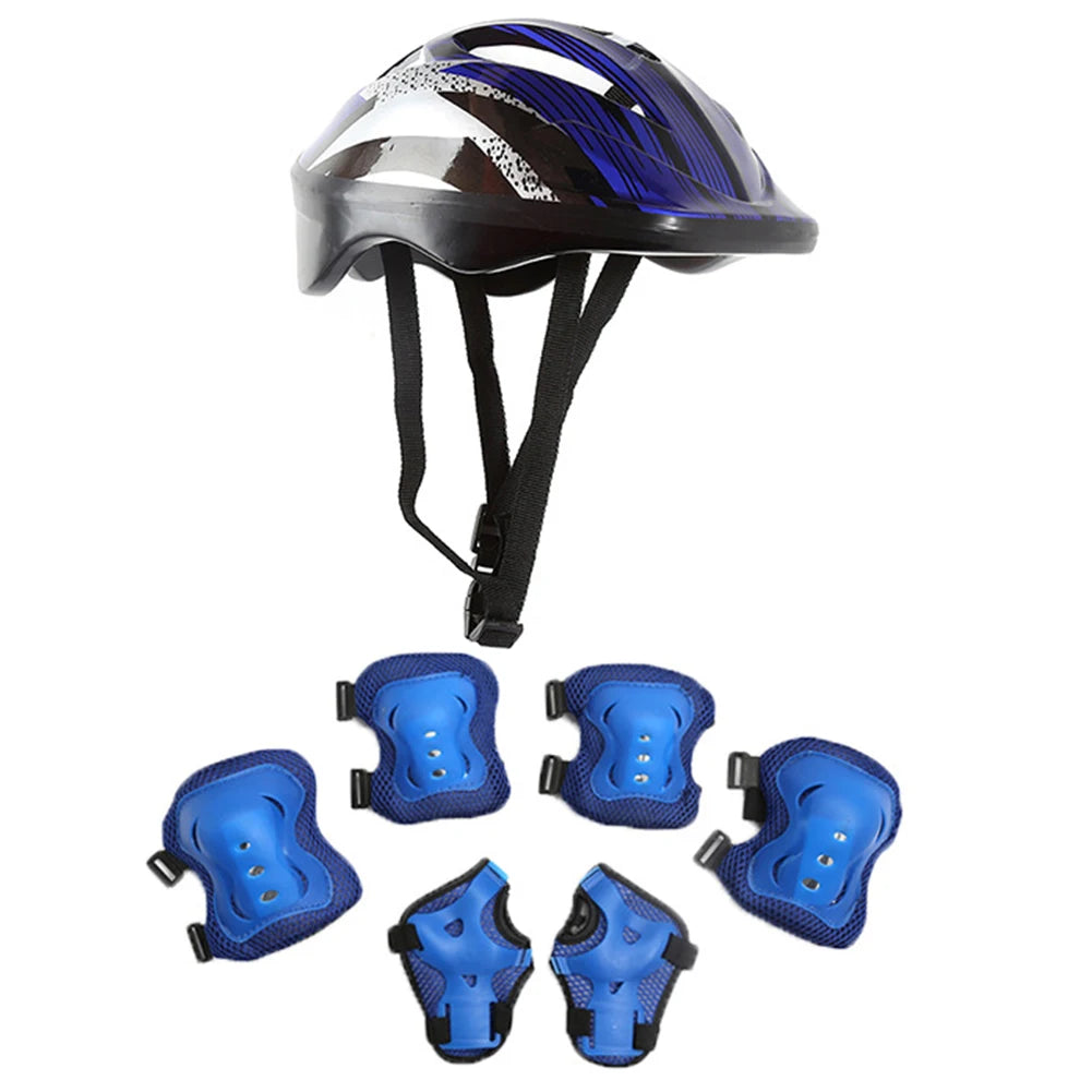 Cycling Children Helmet with Protective Gear Set