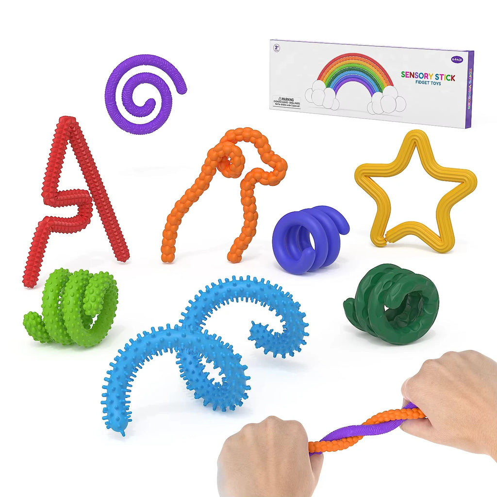 8pcs EDC Fidget Sensory Sticks toys,