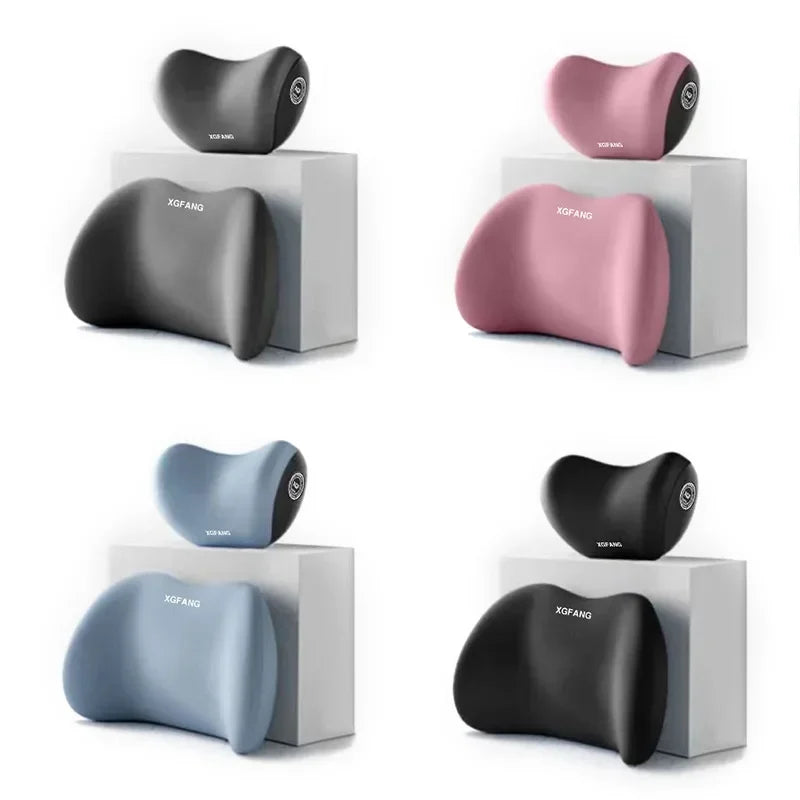 Memory Foam Dual Use Neck Lumbar Pillow Spine Support