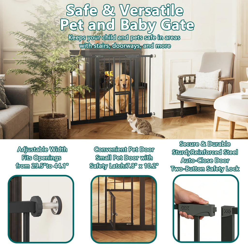 Baby Gate with Cat Door
