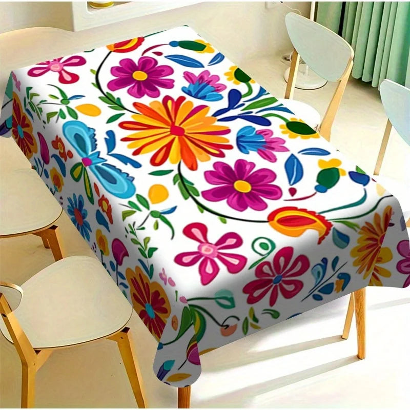 Rectangular Vibrant Cinco de Mayo Tablecloth