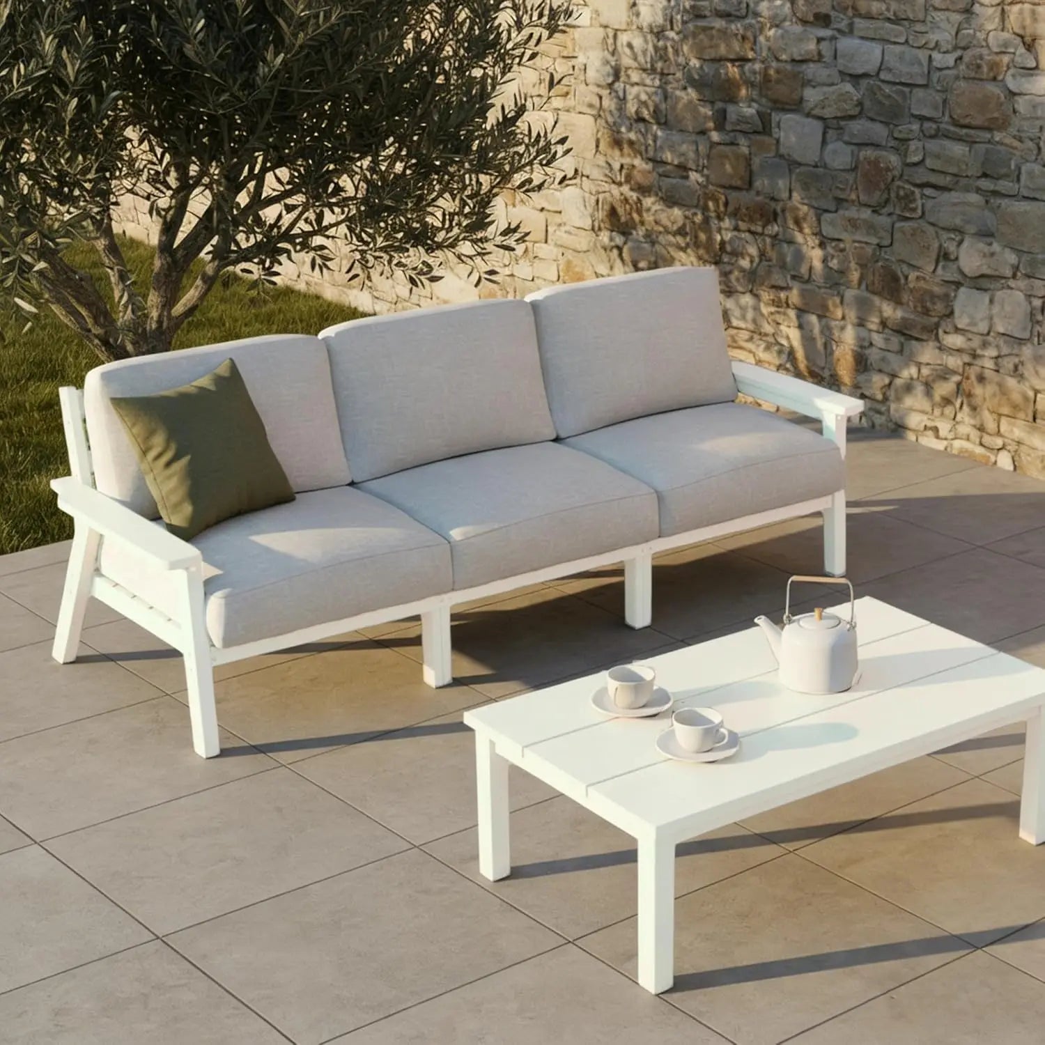 Outdoor Patio Furniture Set 3 Seats