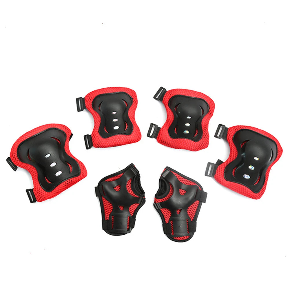 kids helmet set with protective gear