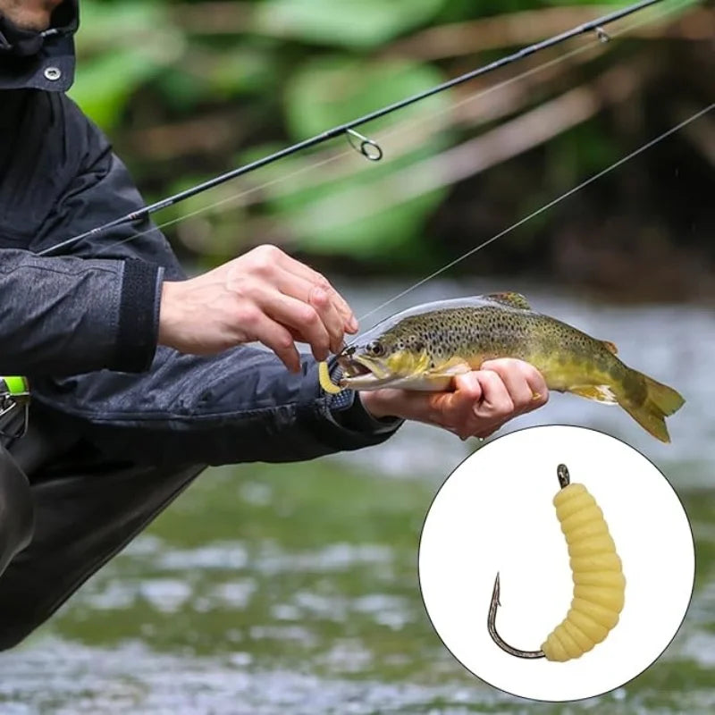 Rubber Maggots Fishing Bait