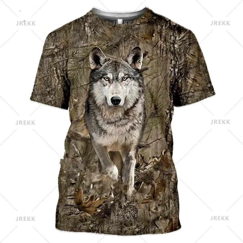 Hunting Camouflage Print T-Shirts
