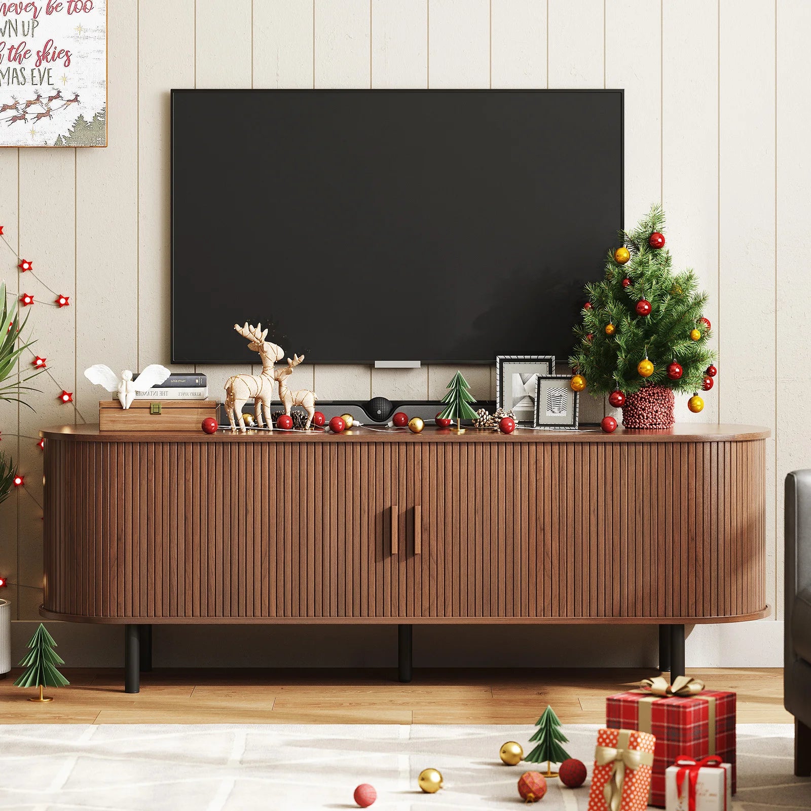 TV Stand with Power Outlet for TVs