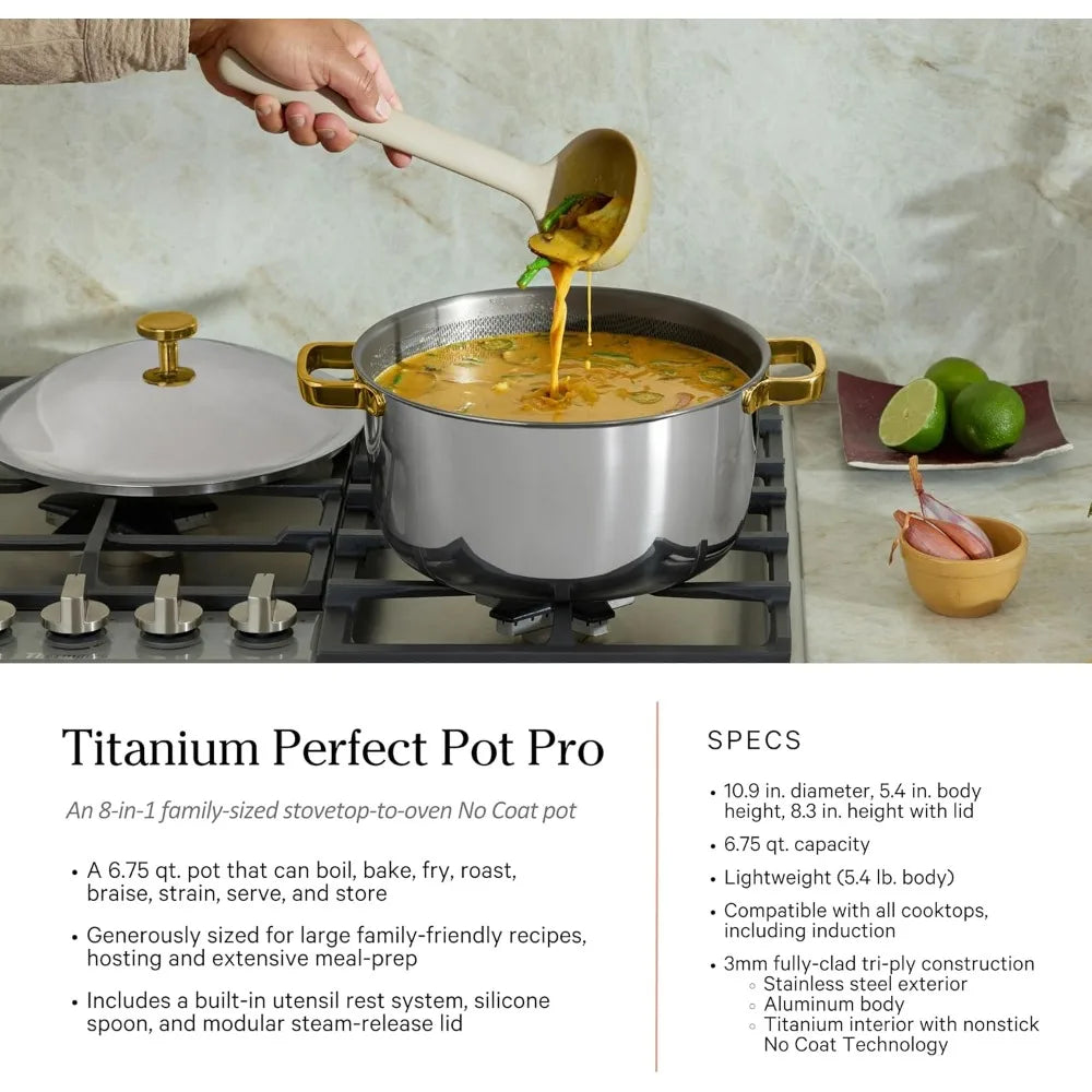 titanium pro cookware set (4-piece) – always pan & perfect pot