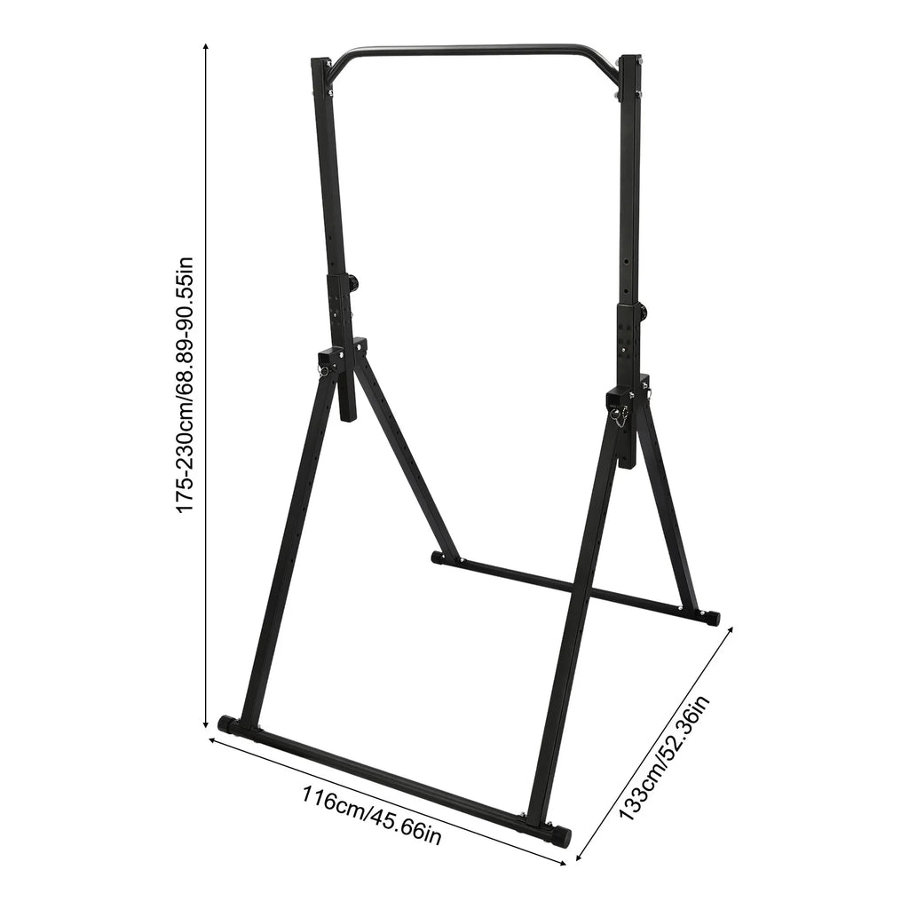 Triangular Pull Up Station, Adjustable Height Strength Training Workout Equipment