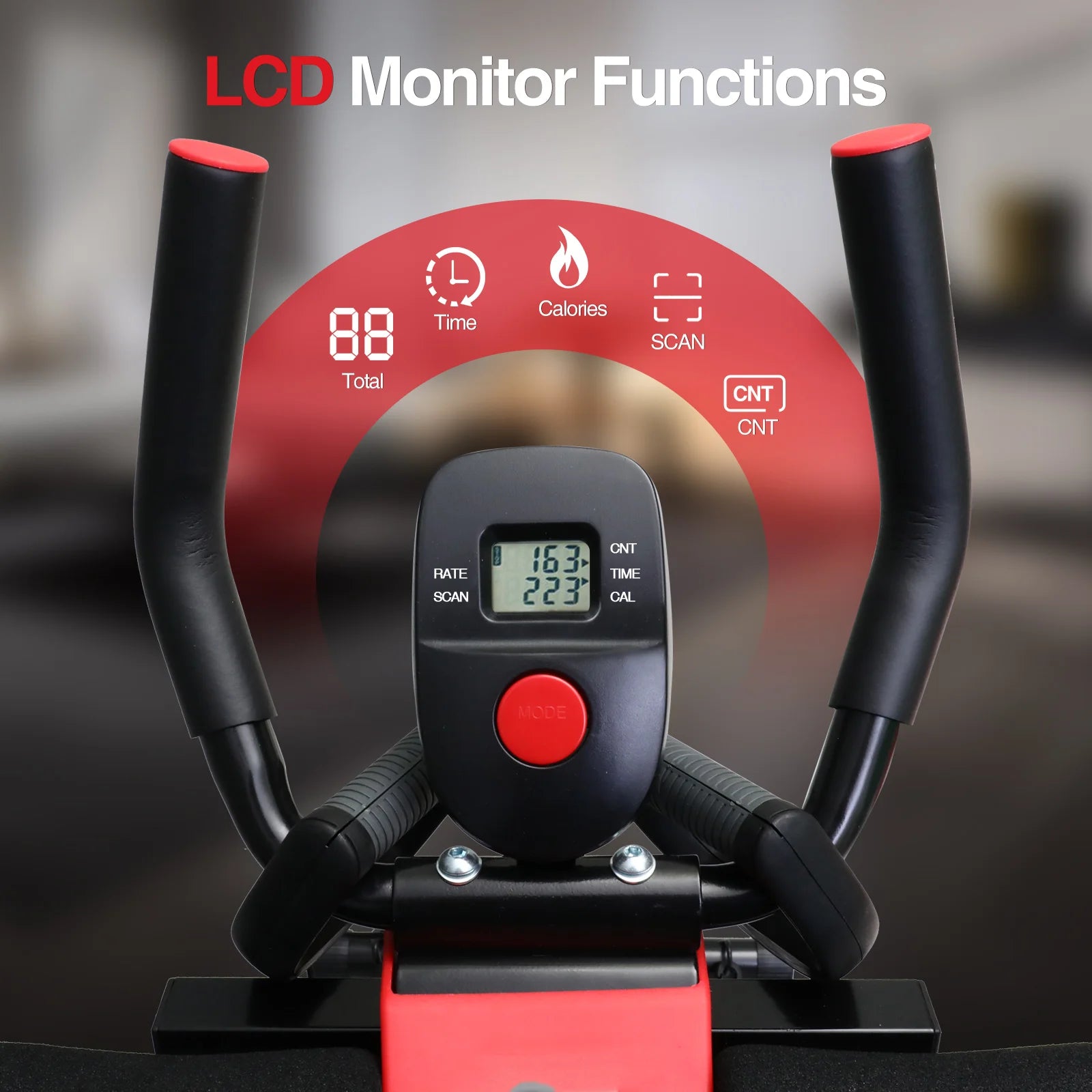 Abdominal Curling Exercise Machine Adjustable Dual Track Fitness Equipment Coaster Foldable Trainer Workout
