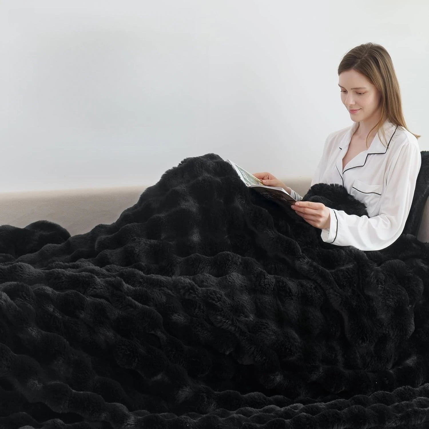 Rabbit Fleece Blanket