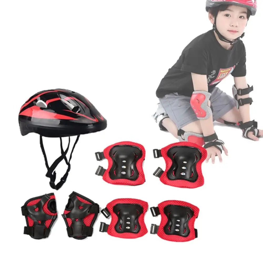 Girls from age 4-12 Helmet with Protective Gear