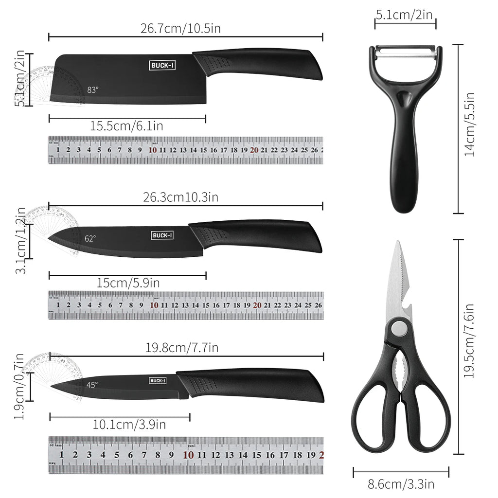 3/5pcs Kitchen knife set