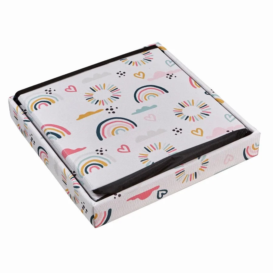 Laundry Basket, Rainbow Toy Storage Box, Suitable For Room Decor, Dirty Clothes Basket, Bedroom, Bathroom, Gift Basket Rainbow