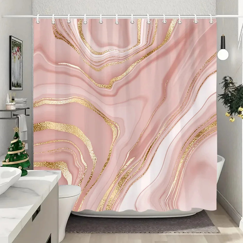 Fabric Washable Shower Curtain