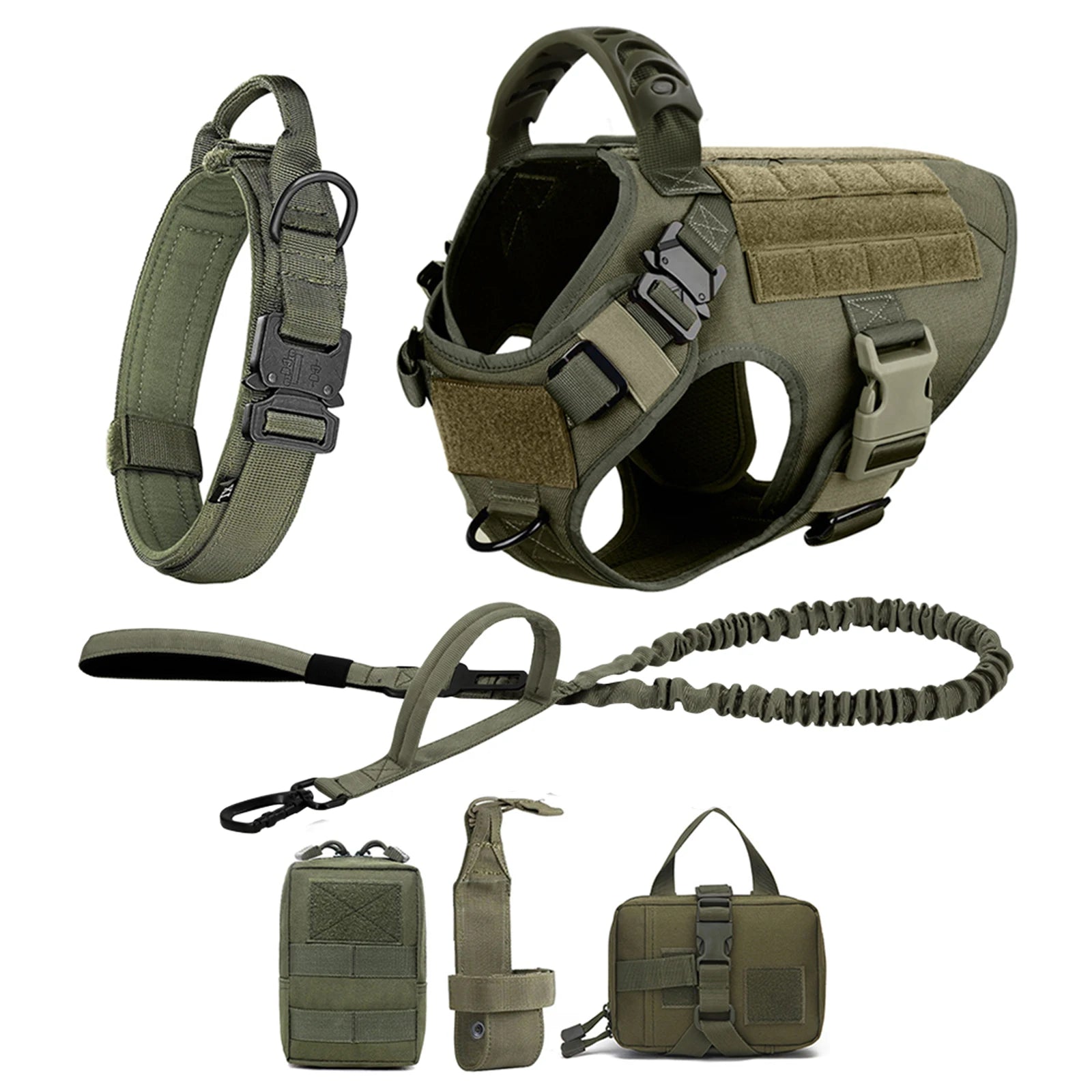 Leash, Harness And Collar For Medium Large Dogs