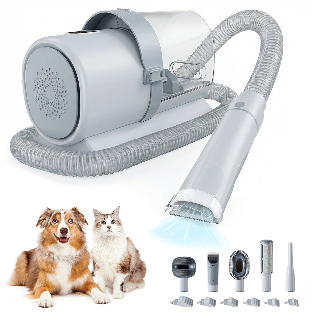 Professional Pet Grooming Vacuum Kit 3 Suction Modes and 5 Groomer Tools