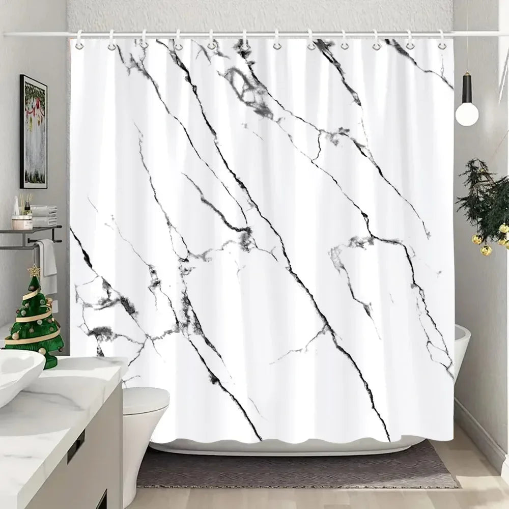 Fabric Washable Shower Curtain