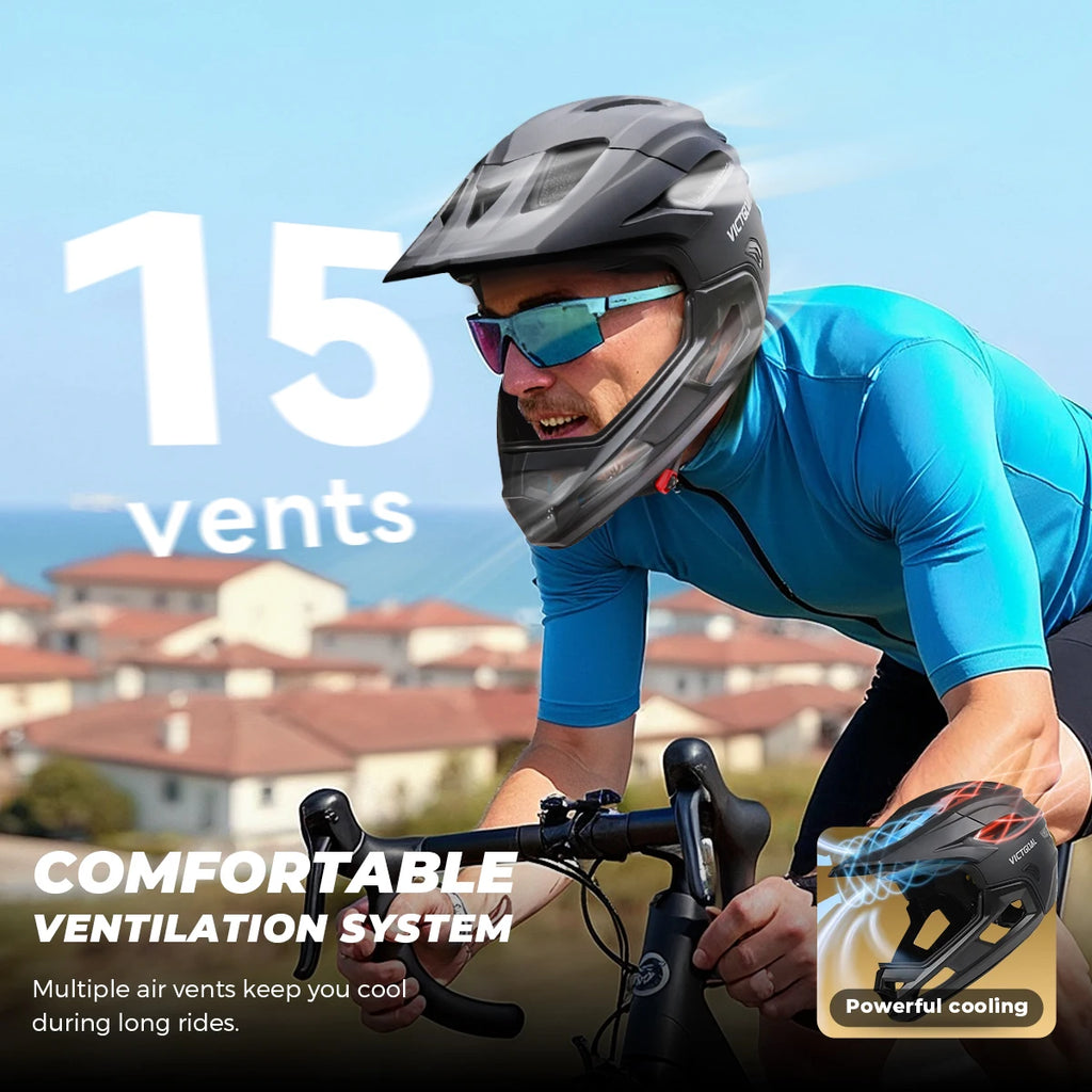 Adult Detachable Full-Face Helmet