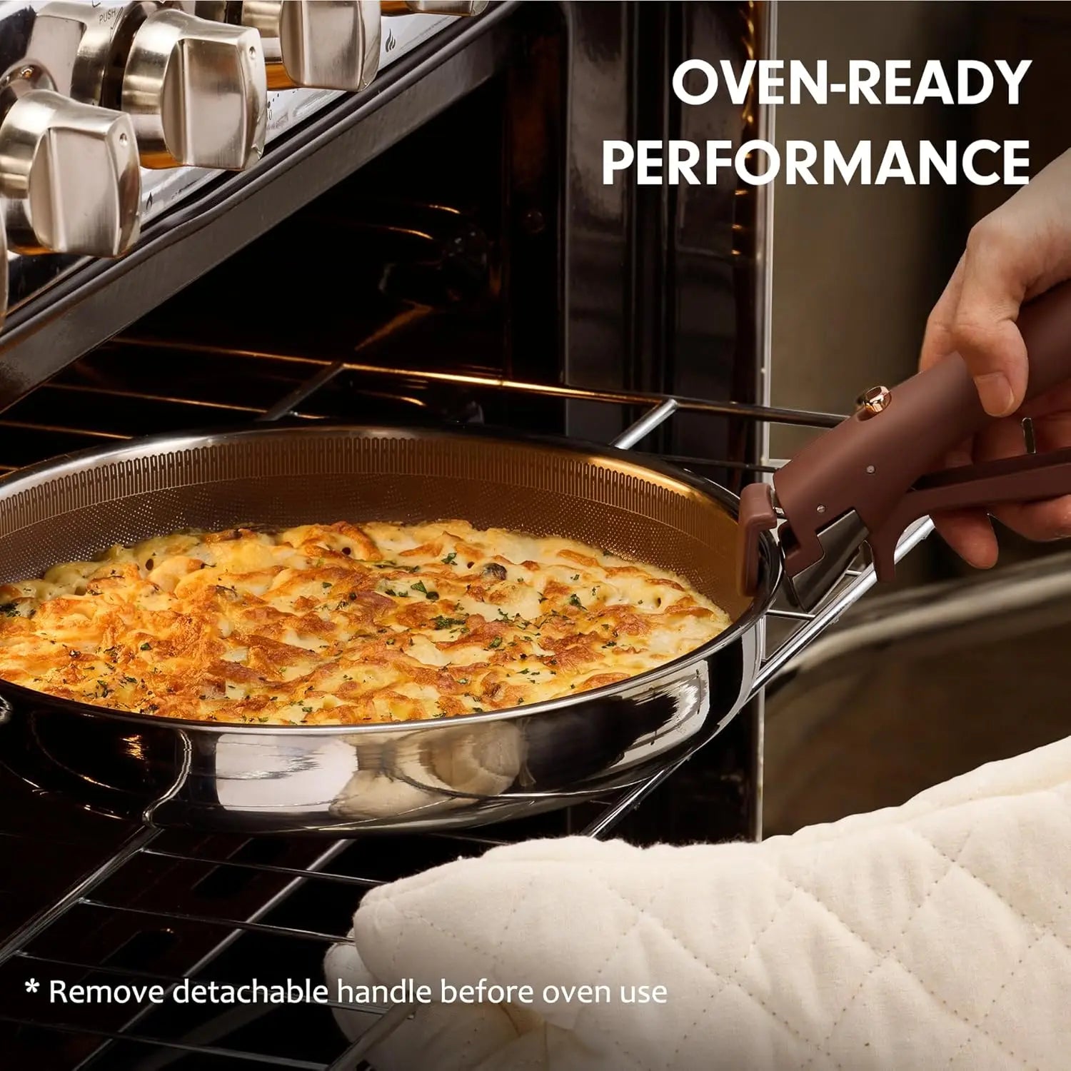 22pcs Stainless Steel Hybrid Nonstick cookware Set