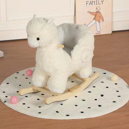 Kids Ride-On Rocking Horse Toy with Jingle Bells,Dinosaur Rocking Toy