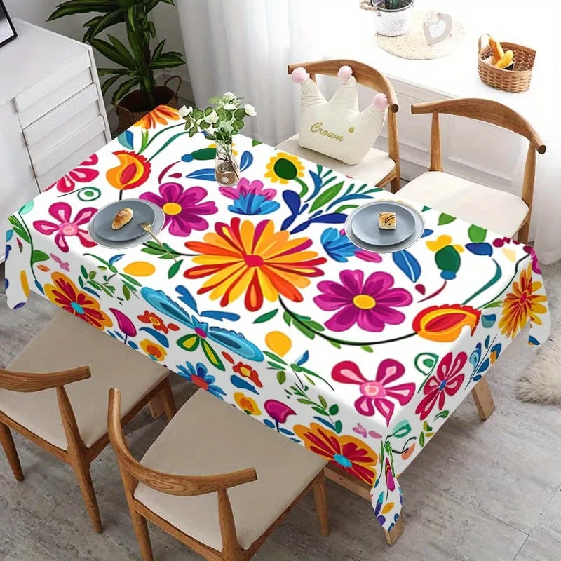 Rectangular Vibrant Cinco de Mayo Tablecloth