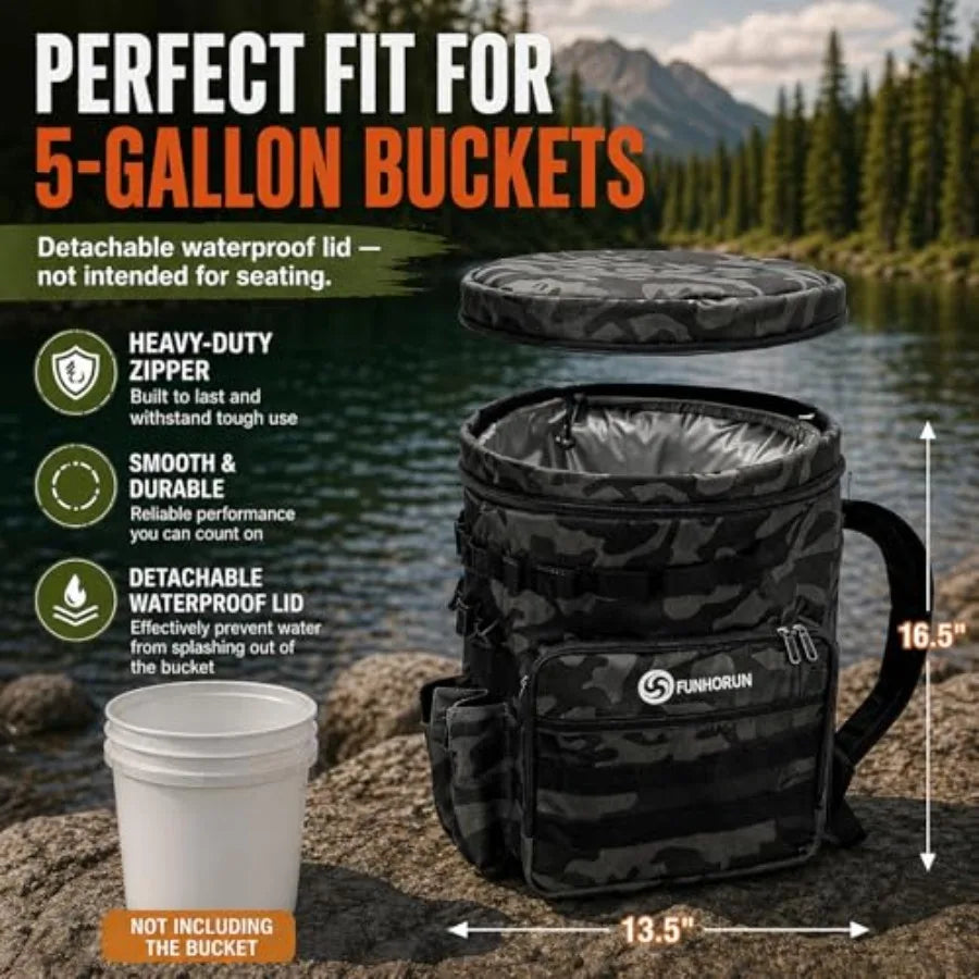 Fishing Bucket Organizer for 5 Gallon Bucket