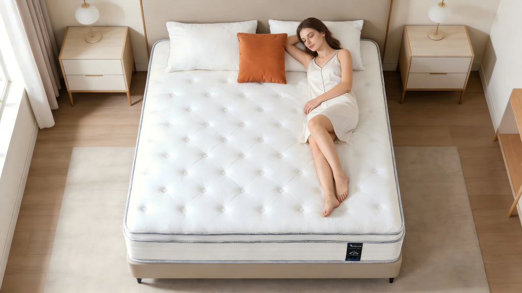 Queen\King Full Size Mattress,12 Inch Hybrid Mattress in a Box with Pocket Spring
