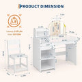Kids Makeup Vanity Desk & Chair Set