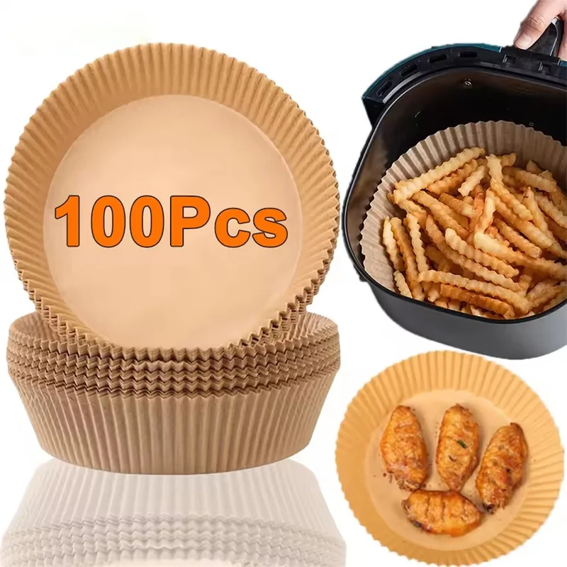 50/100Pcs Air Fryer Disposable Paper Non-Stick Paper Liners