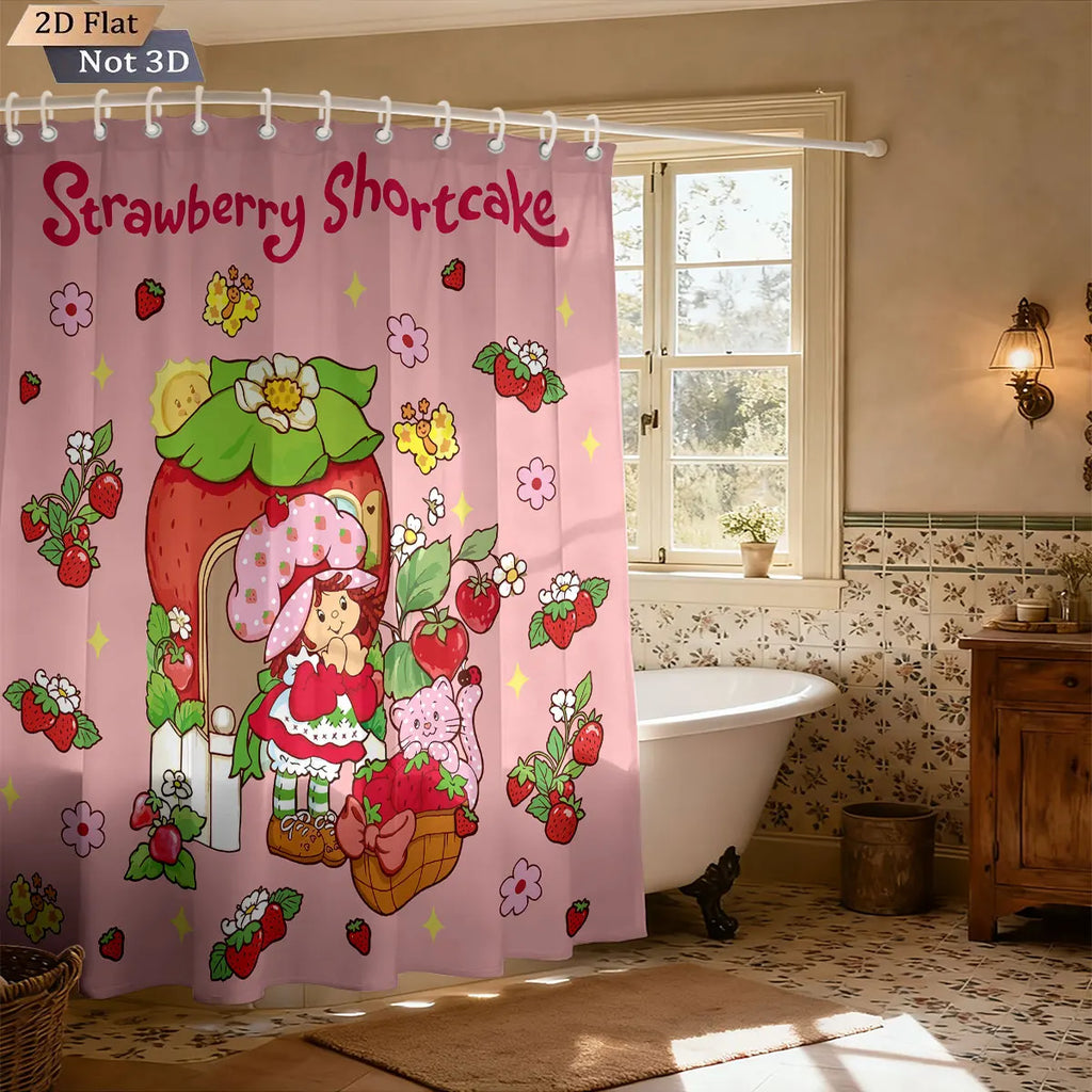 strawberry shortcake Shower Curtain