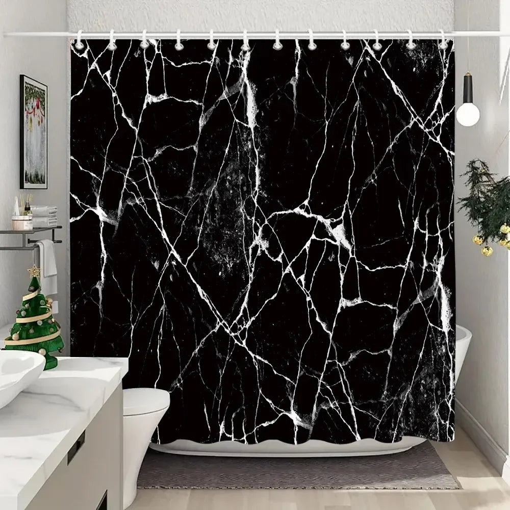 Fabric Washable Shower Curtain