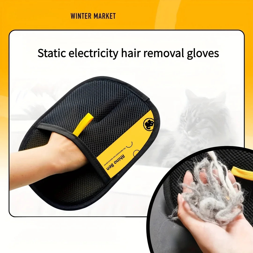 Pet Double sided Hair Removal Gloves