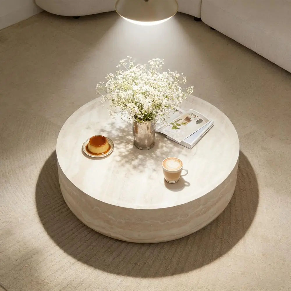 Fiberglass Center Circle Coffee Table