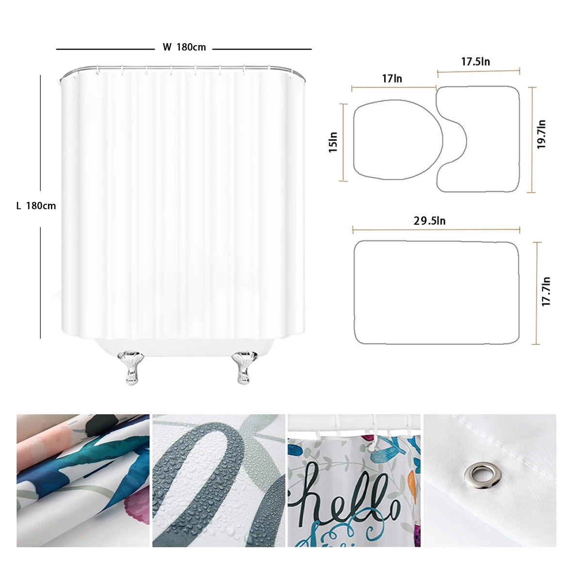 personalize Shower Curtain