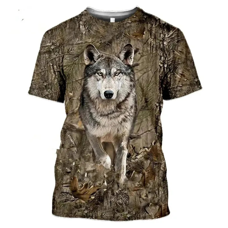 Hunting Camouflage Print T-Shirts