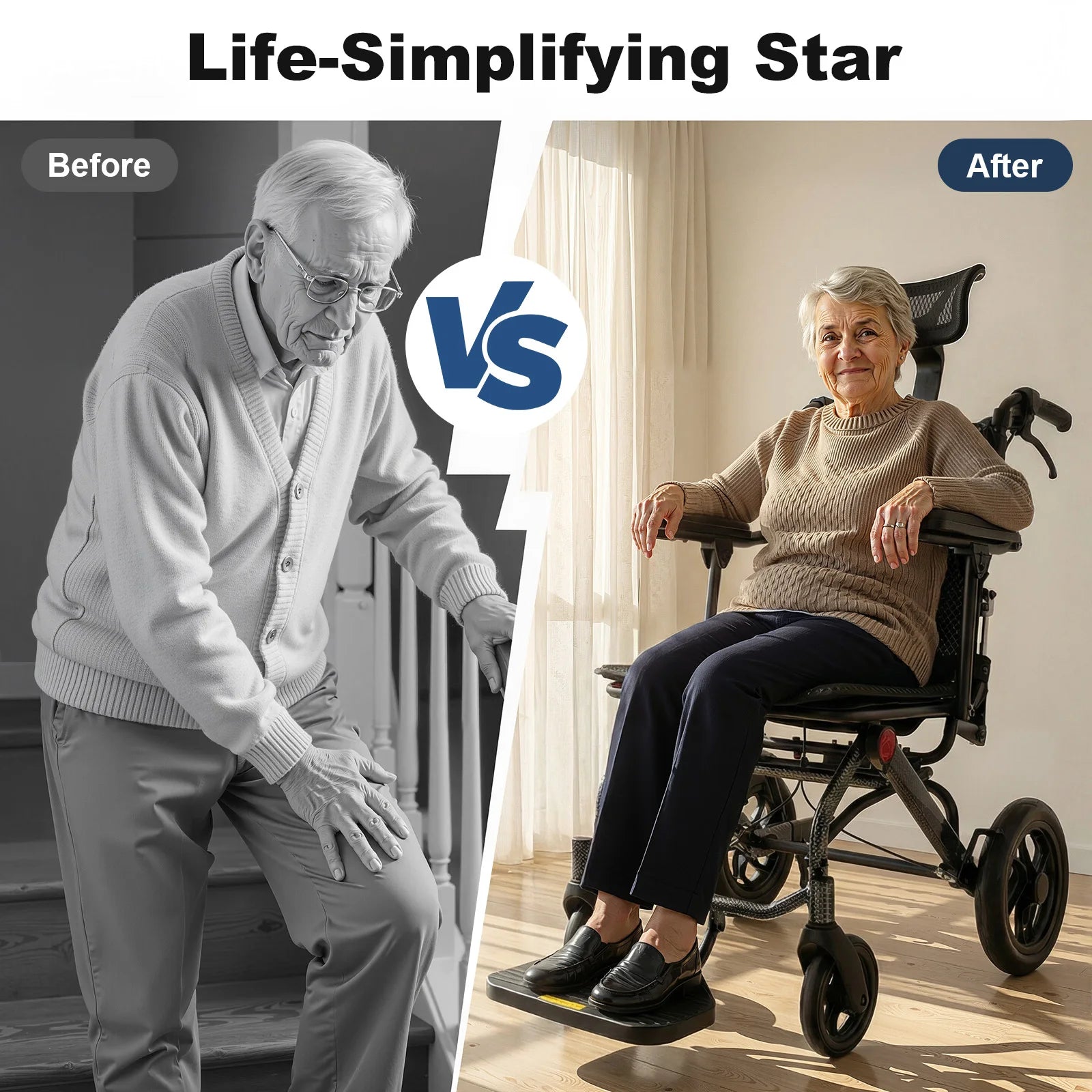 Foldable Reclining Wheelchair