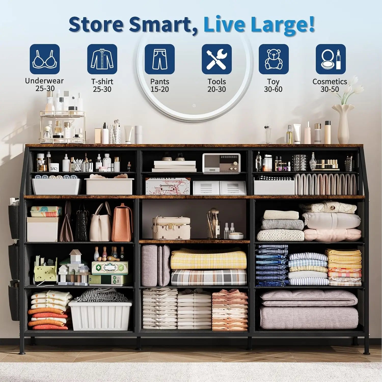 14 Fabric Dresser Cabinet