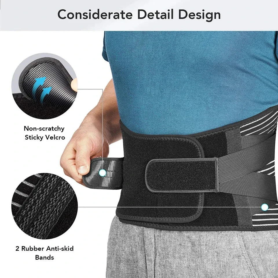 Adjustable Waist Support Brace Double Strap Orthopedic Lumbar Belt