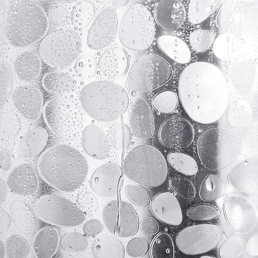 Transparent Pebble Shower Curtain