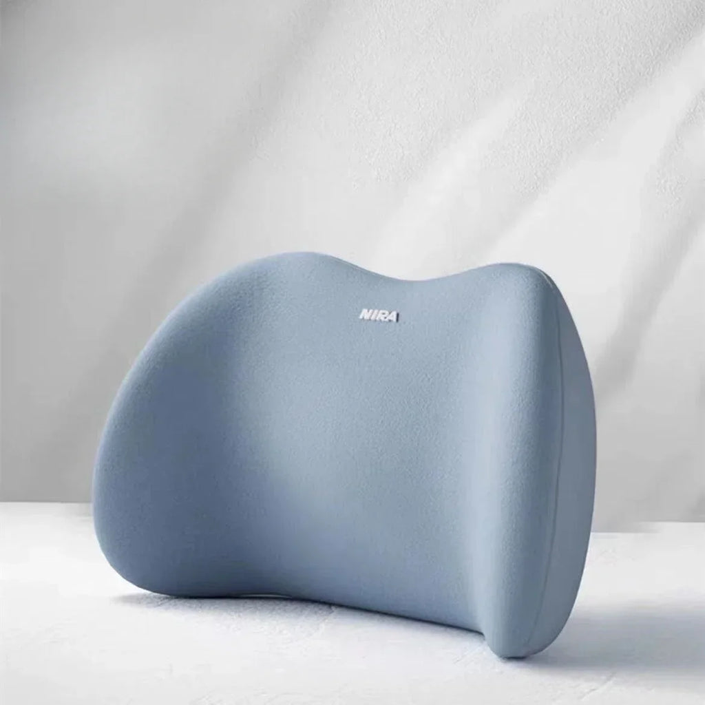 Memory Foam Dual Use Neck Lumbar Pillow Spine Support